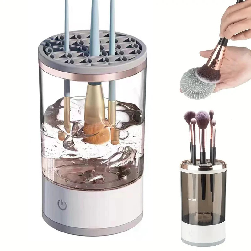 Beauty Makeup Brands - Limpador Automático Elétrico de Pincéis de