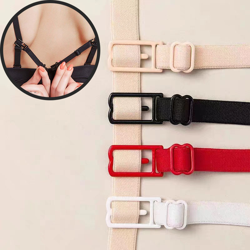 Pressed Powder Foundation - Ajustável elástico Bra Strap Clips, suporte