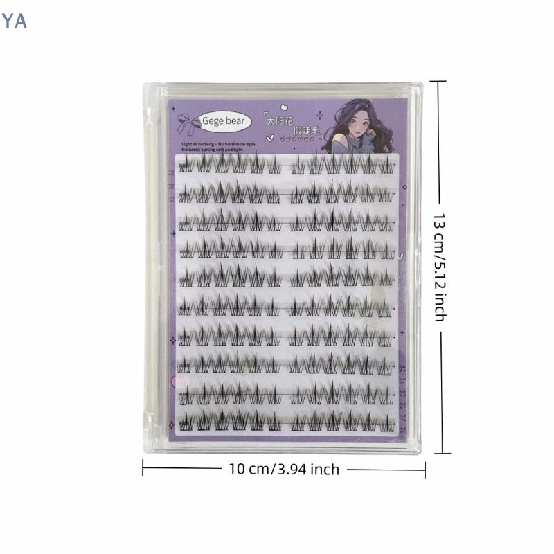 False Eyelashes Natural - 【SA】【SA】Cílios Postiços Sem Cola Design Solar