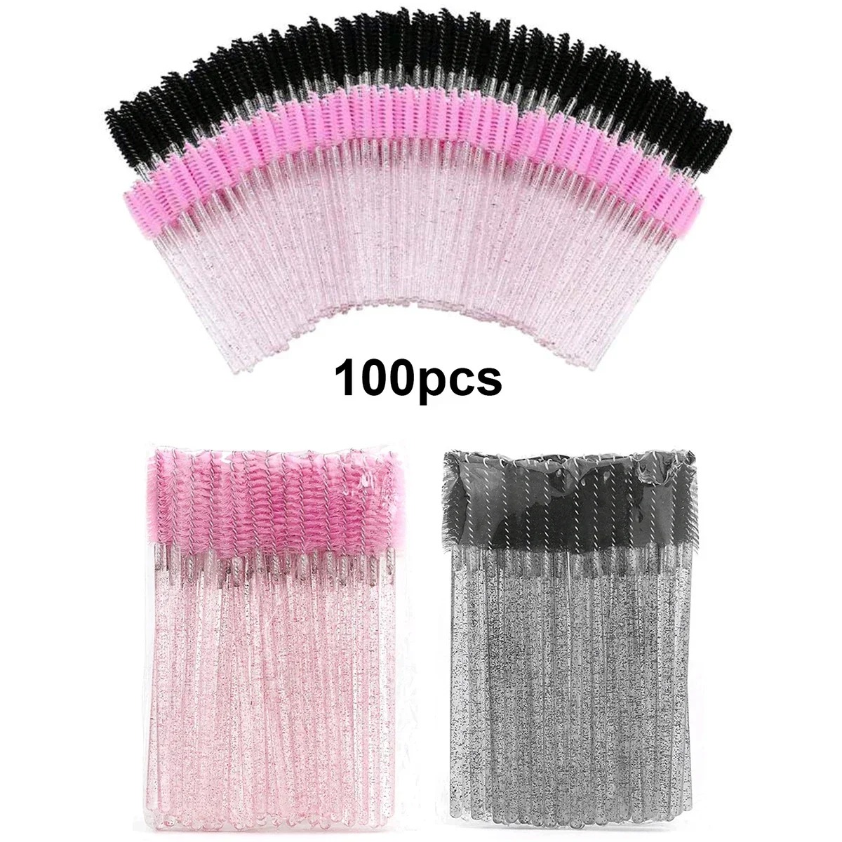 Beauty Makeup Brands - 100 pçs escovas de cílios descartáveis
