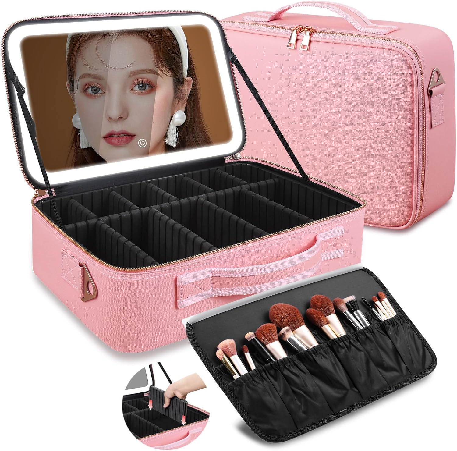 Beauty Makeup Case - Bolsa de Maquiagem de Grande Capacidade