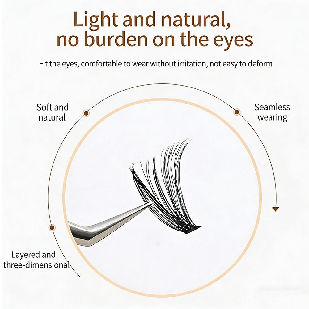 False Eyelashes Natural - Cílios Postiços com Efeito Natural, Estilo