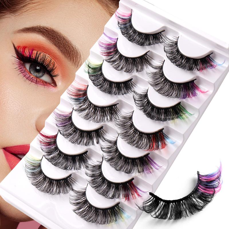 7 Pares de Cílios Postiços Col - False Eyelashes Natural avaliação e preço