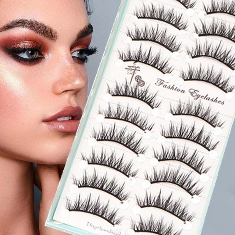 Novo Kit com 10 Pares de Cílio - False Eyelashes Natural avaliação e preço