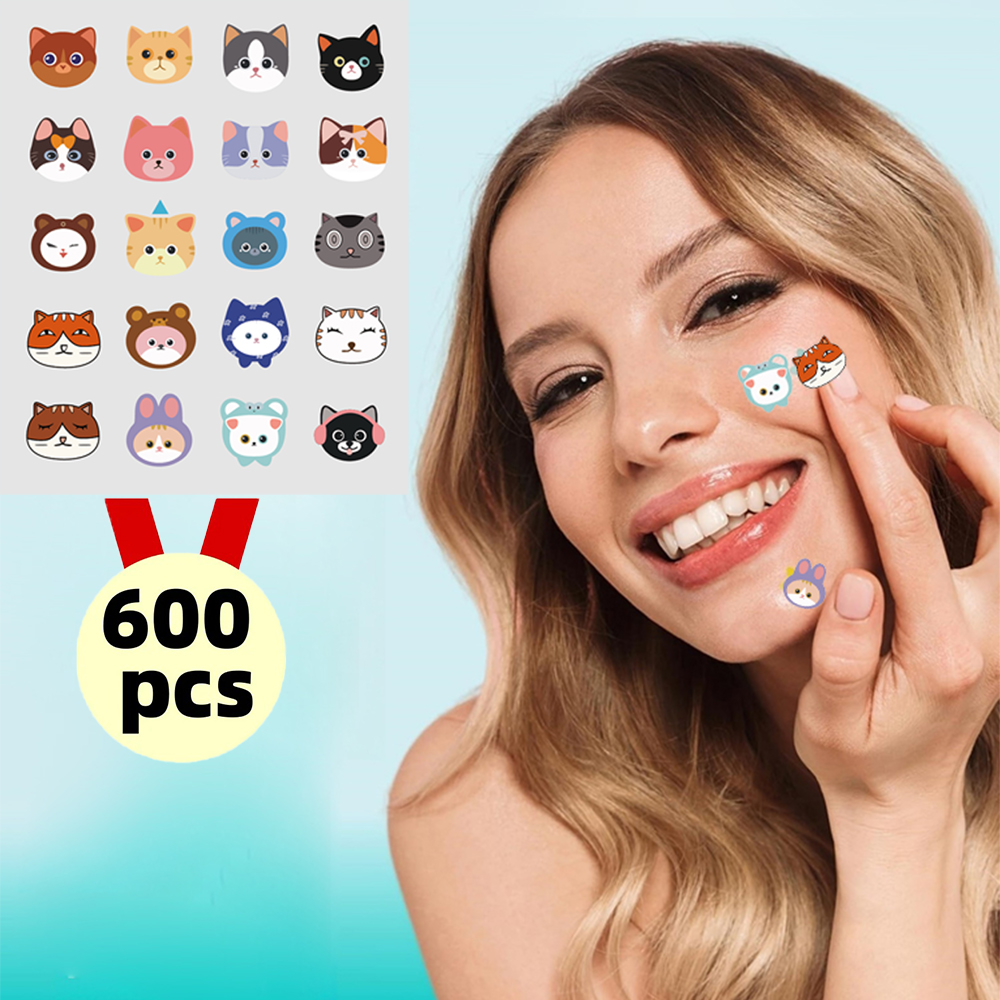 600 Peças de Adesivos para Acn - Pressed Powder Foundation avaliação e preço