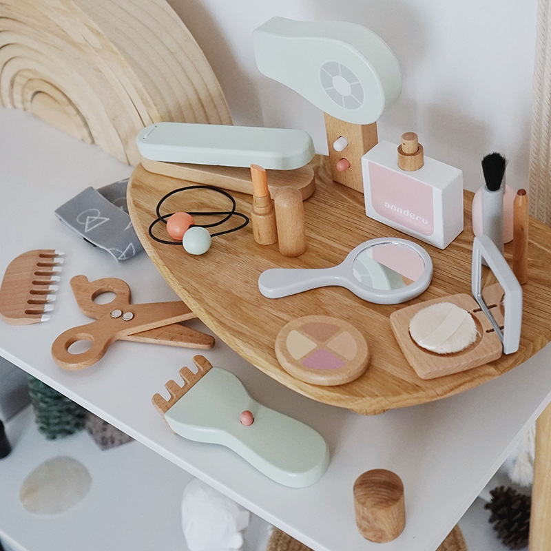 Novas crianças de madeira simu - Makeup Beauty House avaliação e preço