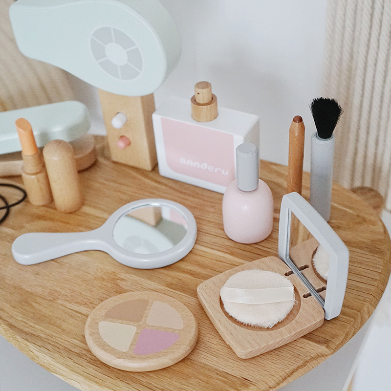 Novas crianças de madeira simu - Makeup Beauty House avaliação e preço