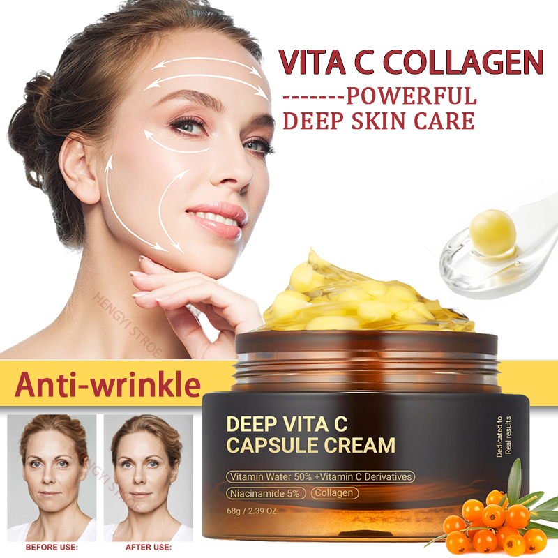 Anti rugas vita c cápsula crem - Beauty Glazed Makeup avaliação e preço