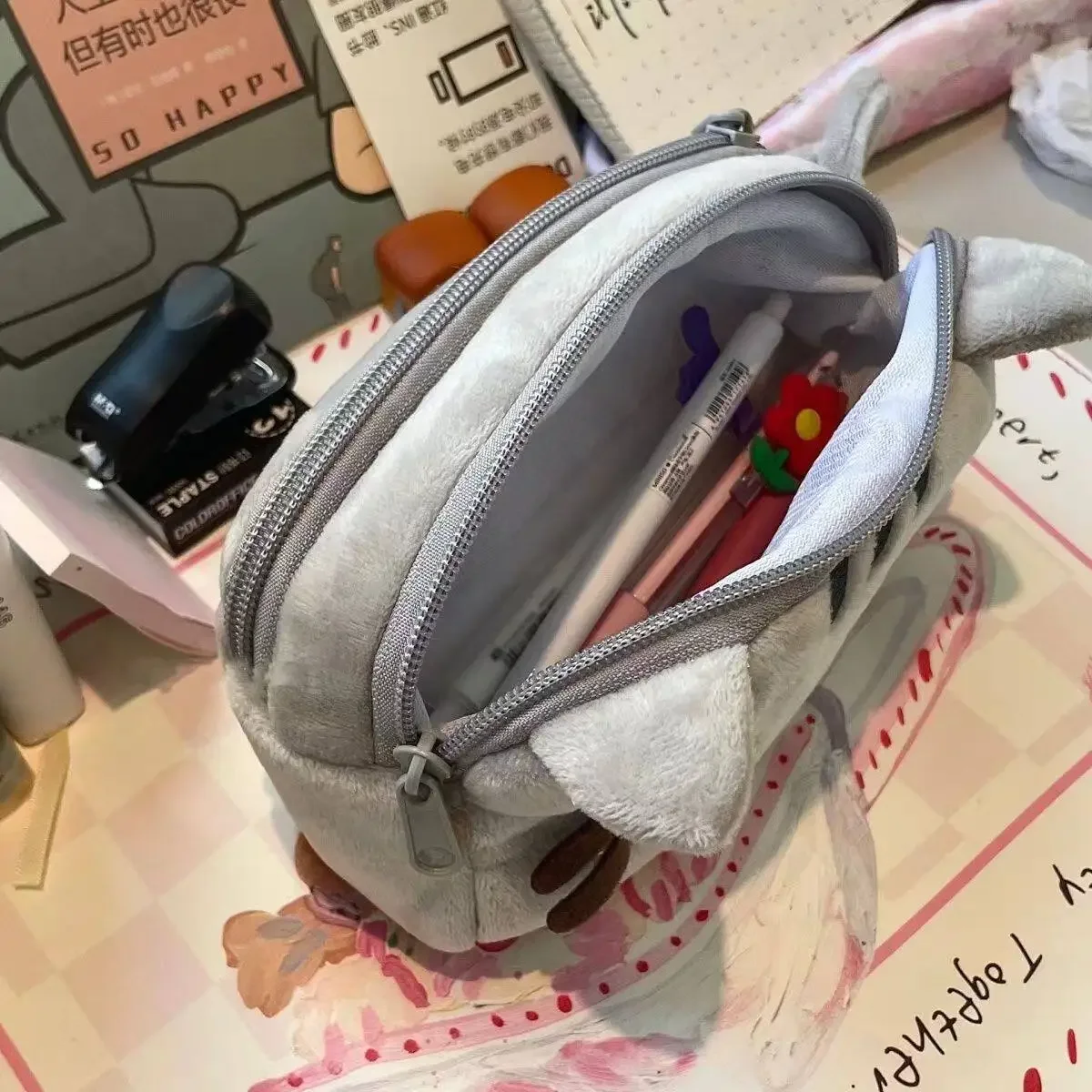 Estojo de Lápis Pusheen Fofo,  - Beauty Makeup Case avaliação e preço