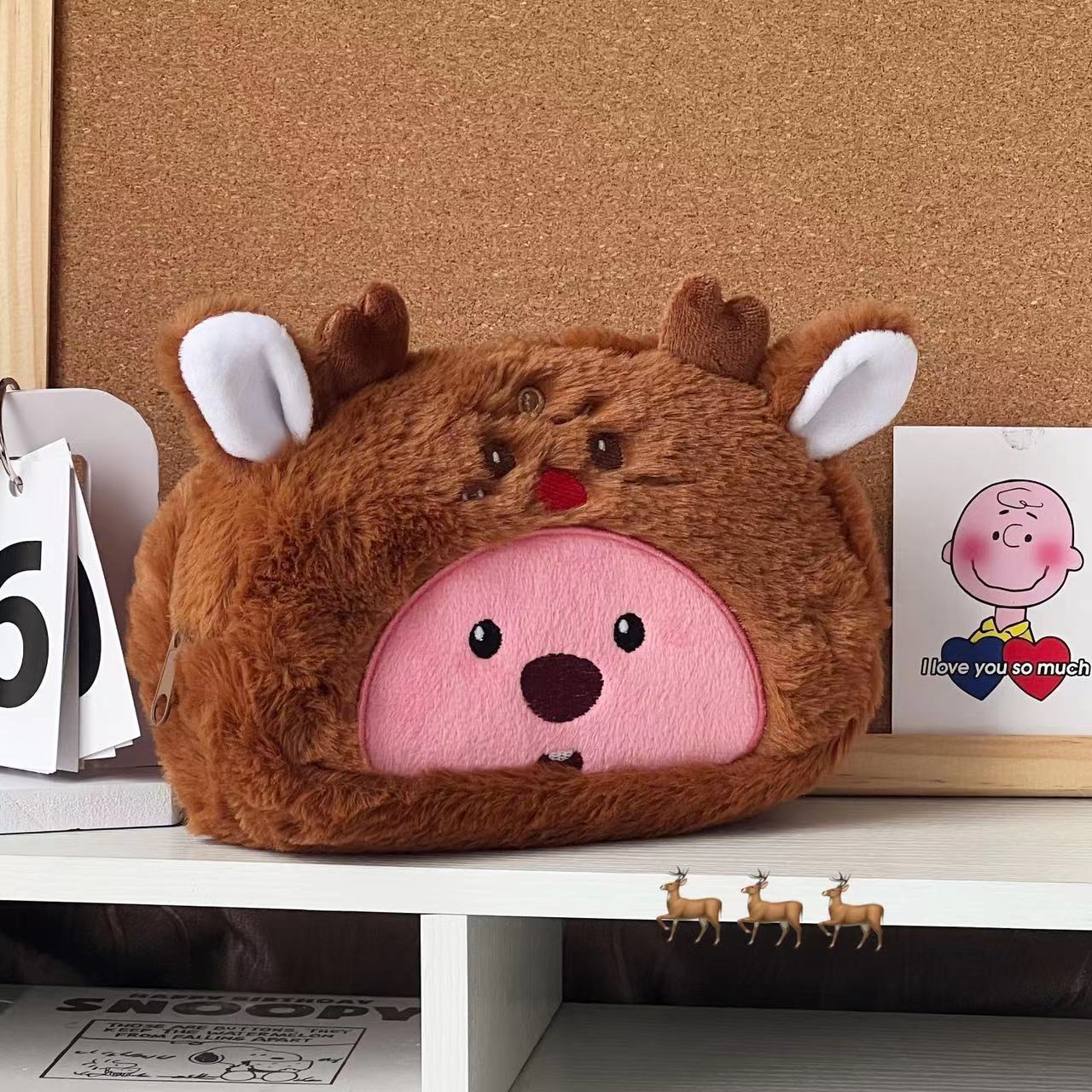 Estojo de Lápis de Pelúcia em  - Beauty Makeup Case avaliação e preço