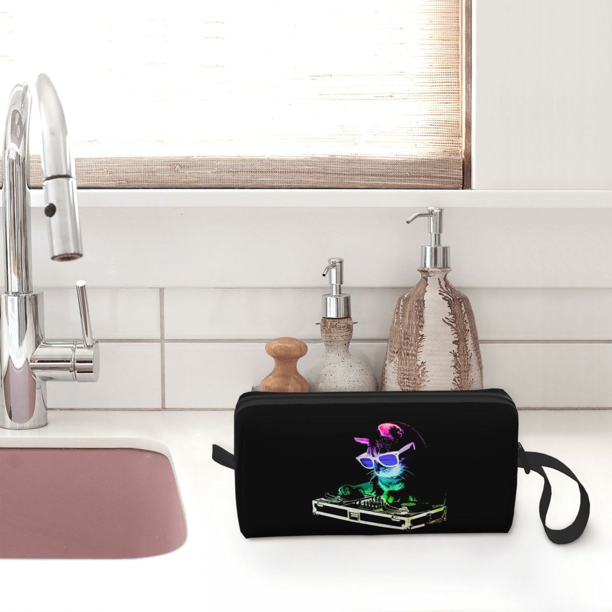 Bolsa de maquiagem House Cat R - Makeup Beauty House avaliação e preço